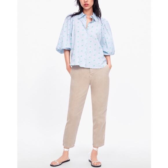 Zara Pants - Zara The New Chino Desert Stone Pants 2 NWT